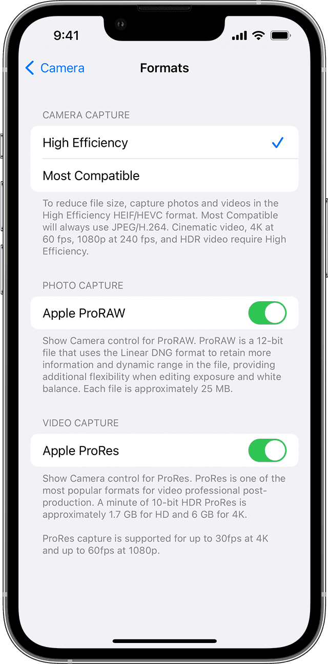 抚州苹果13维修分享如何在 iPhone 13 Pro 机型中拍摄和管理 ProRes 视频 